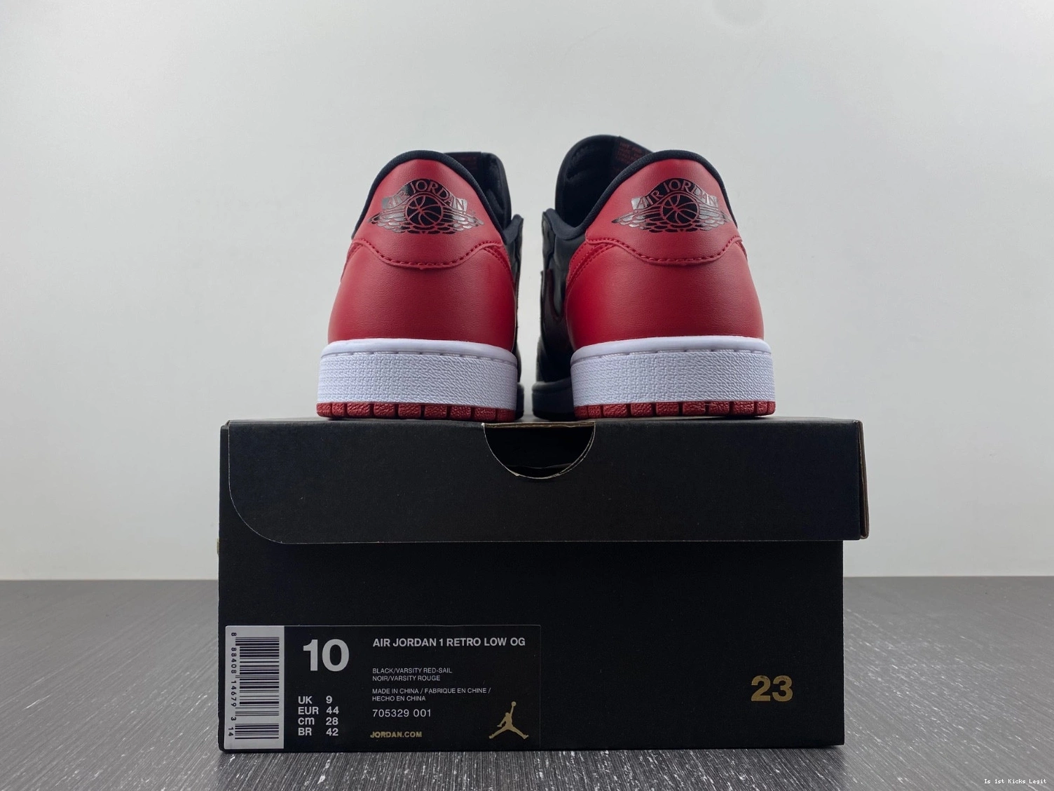 1 - Low Retro Jordan (2015) Bred 705329-001 1026